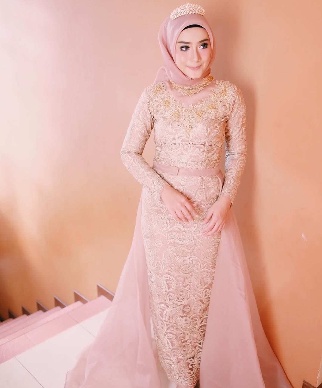 dress pengantin muslimah simple