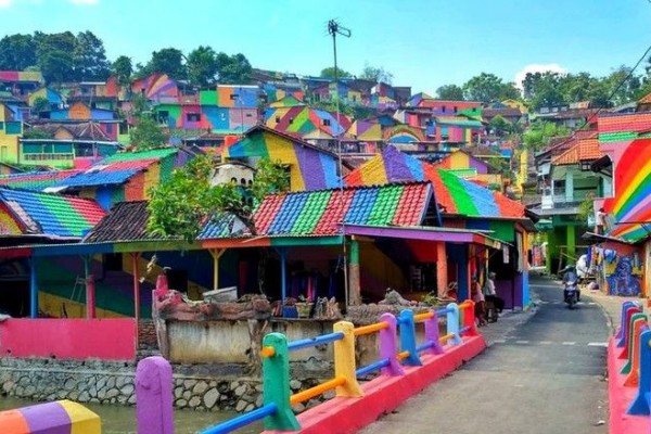 Kampung Warna-Warni Malang Dulu Kumuh Sekarang Jadi Tempat Wisata