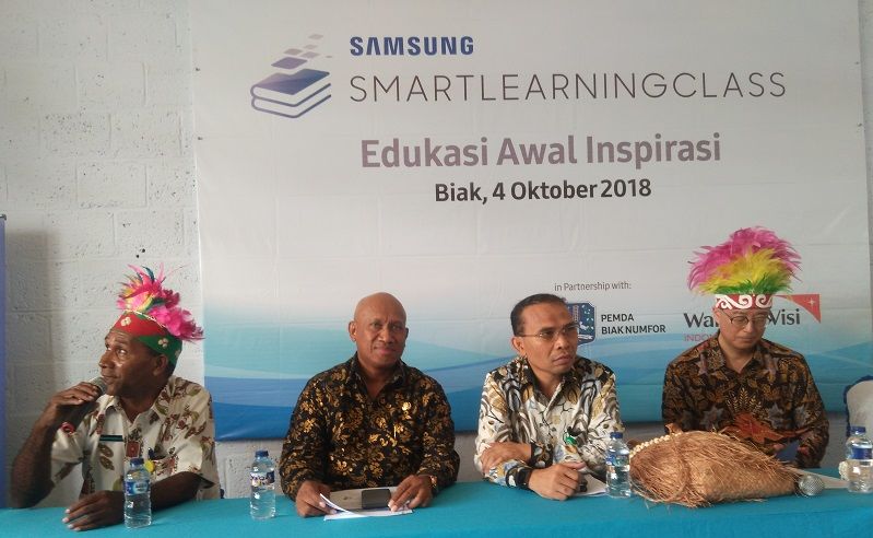 Berantas Buta Huruf, Samsung Bangun Kelas Berteknologi Canggih di Biak