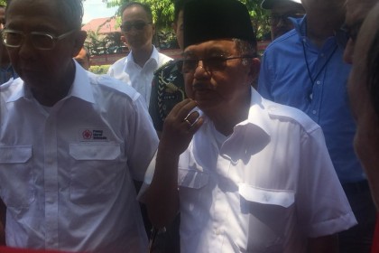 Bersama Sekjen PBB, Wapres Pantau Penanganan Bencana di Palu Â