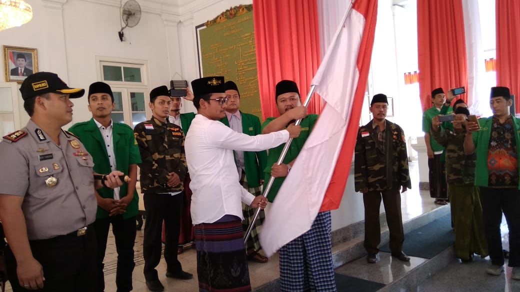 Bupati Bangkalan Terima Rombongan Kirab Satu Negeri GP Ansor 