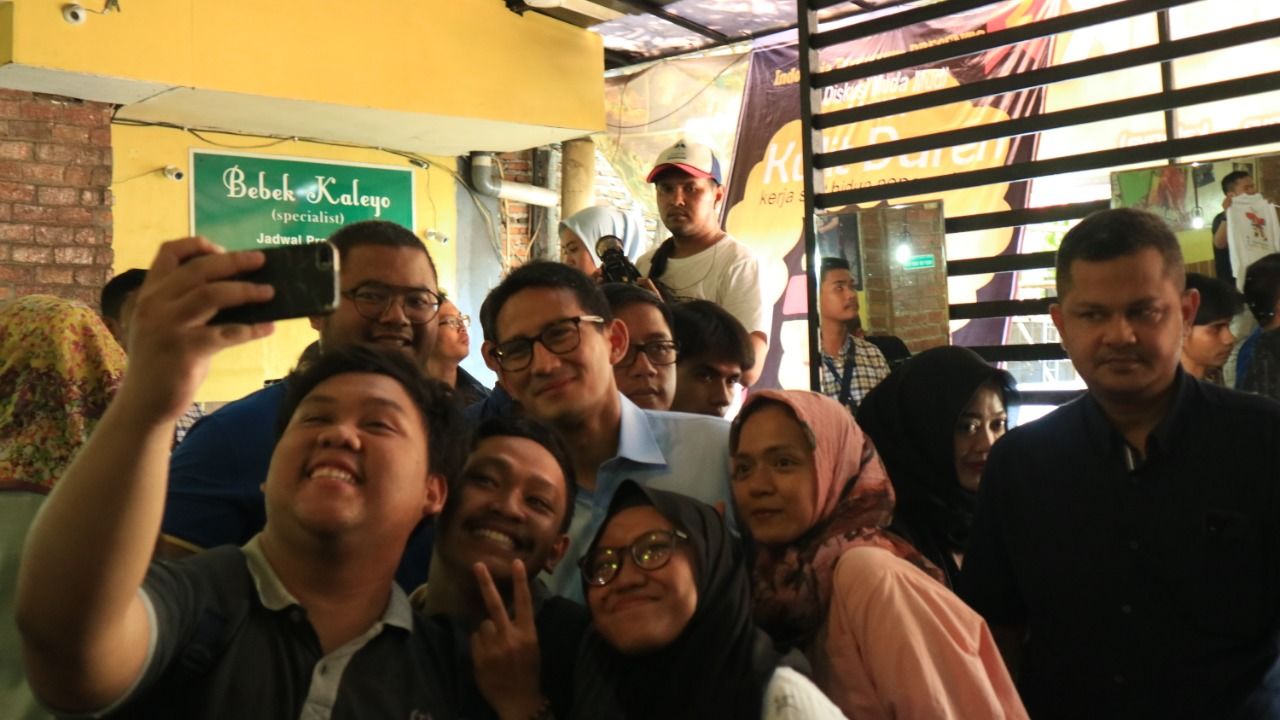 Sandiaga Klaim Ungguli Jokowi-Ma'ruf di Kalangan Millennials