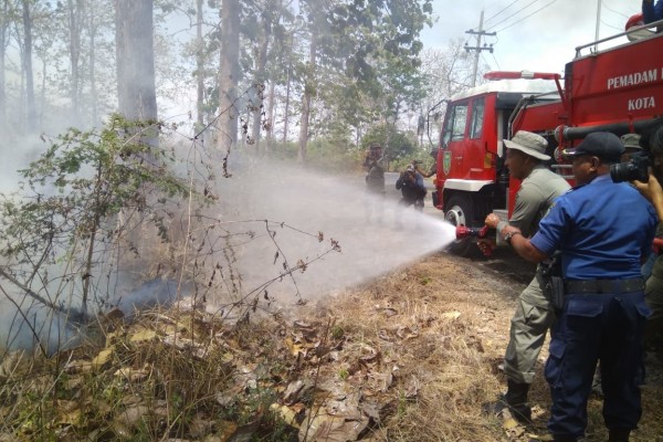 Kemarau, Brimob Jatim Siap Terlibat Padamkan Kebakaran Hutan