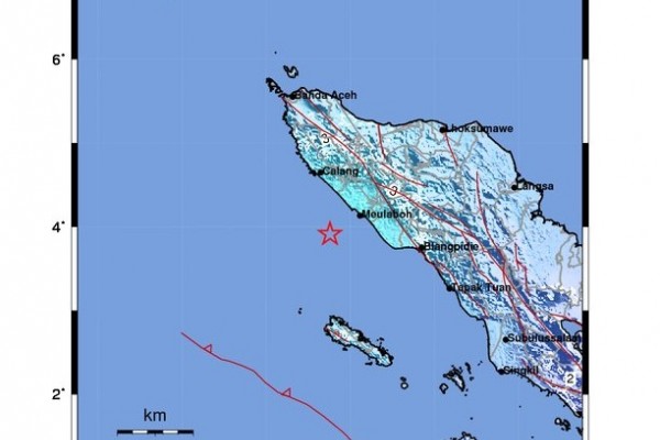 Gempa 5,4 SR Guncang Aceh Barat, Terasa Sangat Kuat