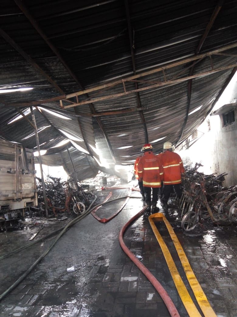 Kebakaran Hanguskan 55 Motor, Pemilik Parkiran Bersedia Ganti Rugi