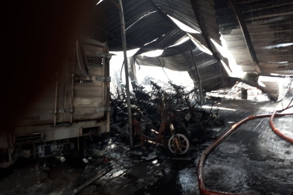 Kebakaran Hanguskan 55 Motor, Pemilik Parkiran Bersedia Ganti Rugi