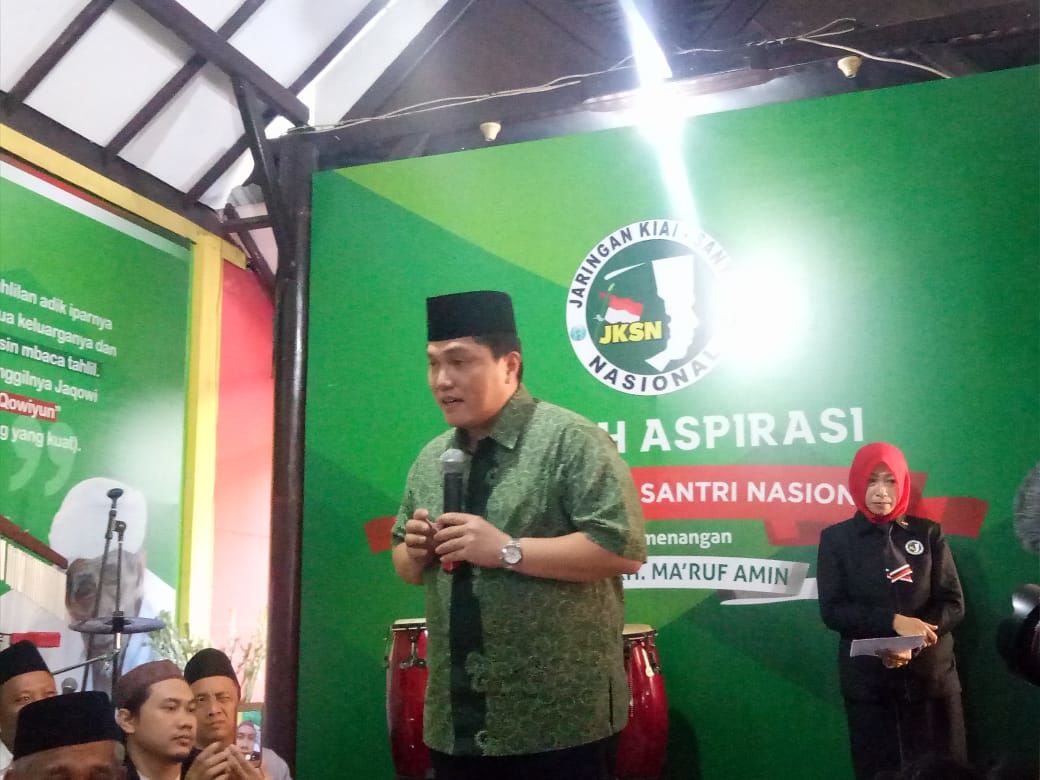 4 Pesan Erick Thohir untuk Menyukseskan Kemenangan Jokowi-Ma'ruf