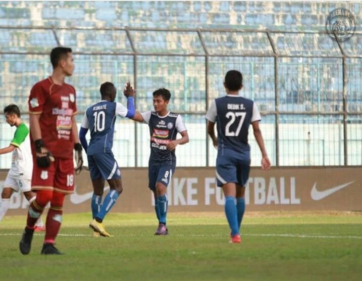 Arema FC Raih Kemenangan 5-0 Saat Lawan PSMS Medan di Kanjuruhan