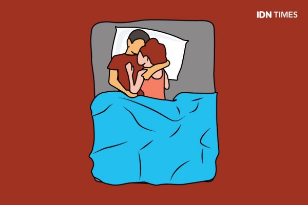 10 Posisi Tidur Yang Menggambarkan Hubungan Pasutri Muda