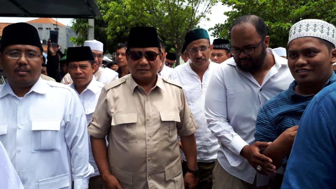 Kunjungi Jawa Timur, Prabowo Kejar Ketertinggalan Suara Pilpres 2014