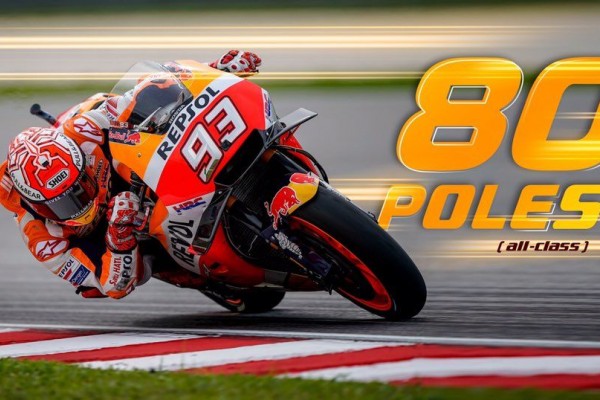 Sempat Jatuh, Marquez Raih Pole Position di Sepang