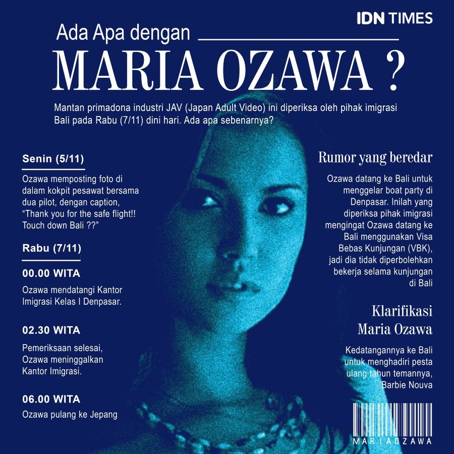 Video: Pernyataan Maria Ozawa Pasca Diperiksa Imigrasi di Bali