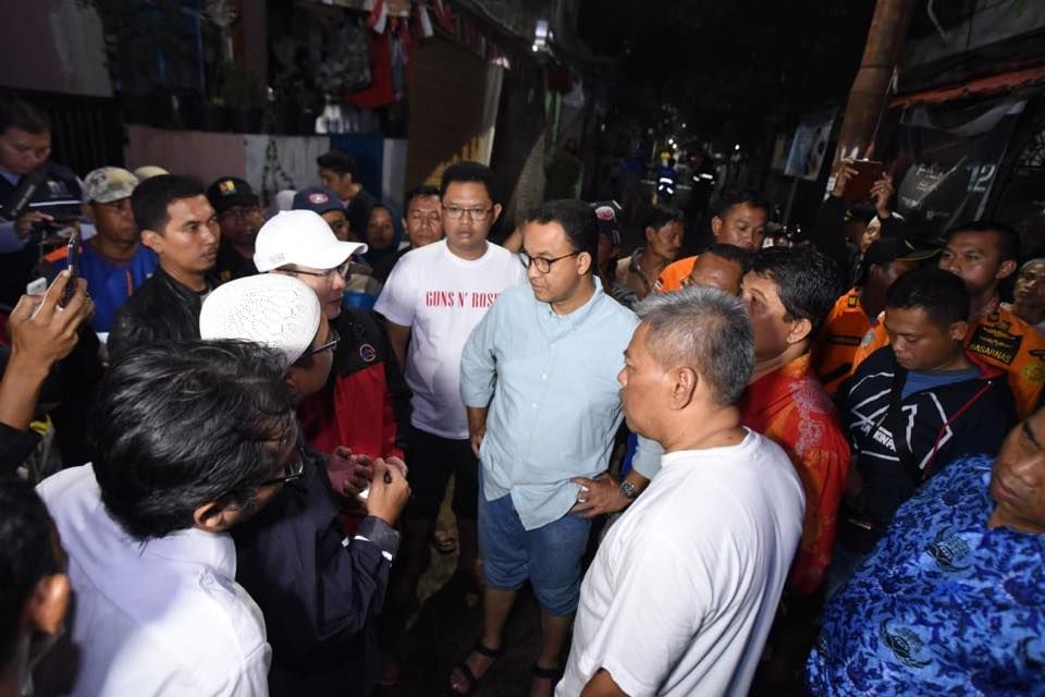 Anies Baswedan Inspeksi ke Daerah Langganan Banjir Jakarta