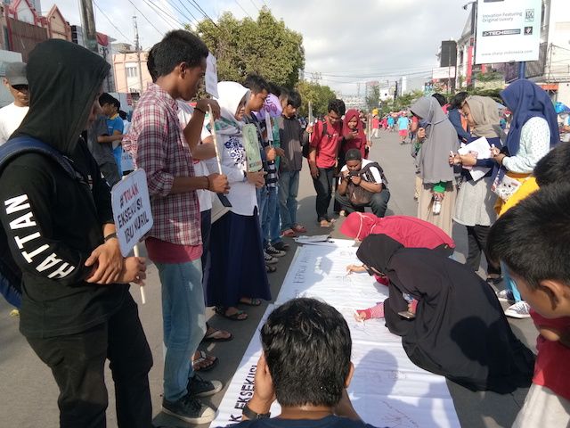 Koalisi Solidaritas Makassar Serukan Tolak Eksekusi Baiq Nuril 