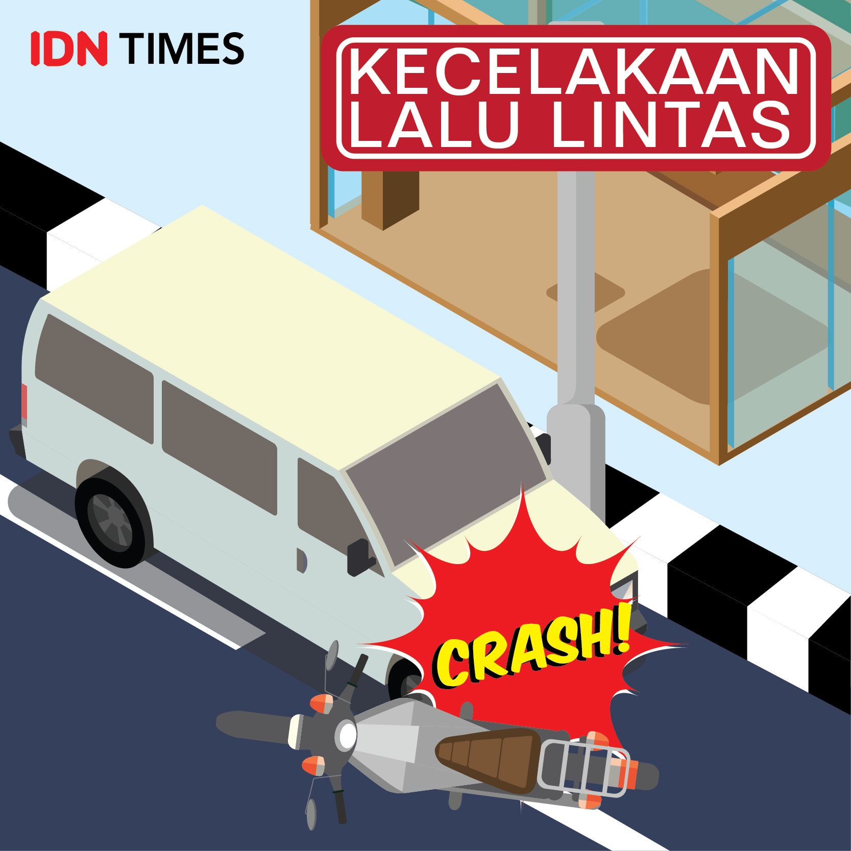Kecelakaan Maut Bus Mercedes dan Motor, Pelajar Bandar Lampung Meninggal