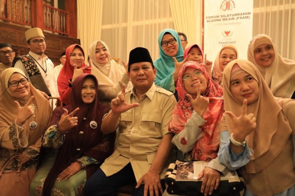 Hadiri Pembekalan Relawan Emak-emak, Prabowo Kian Optimis Menang