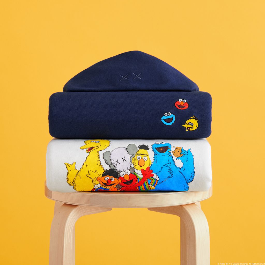 kaws x sesame street mens hoodie