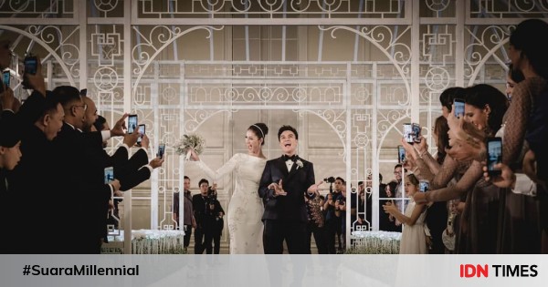 Syahdunya Pesta Resepsi Pernikahan Baim Wong dan Paula  