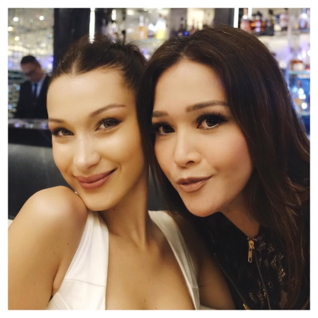 Maia Estianty meets Bella Hadid, here is the funny portrait!