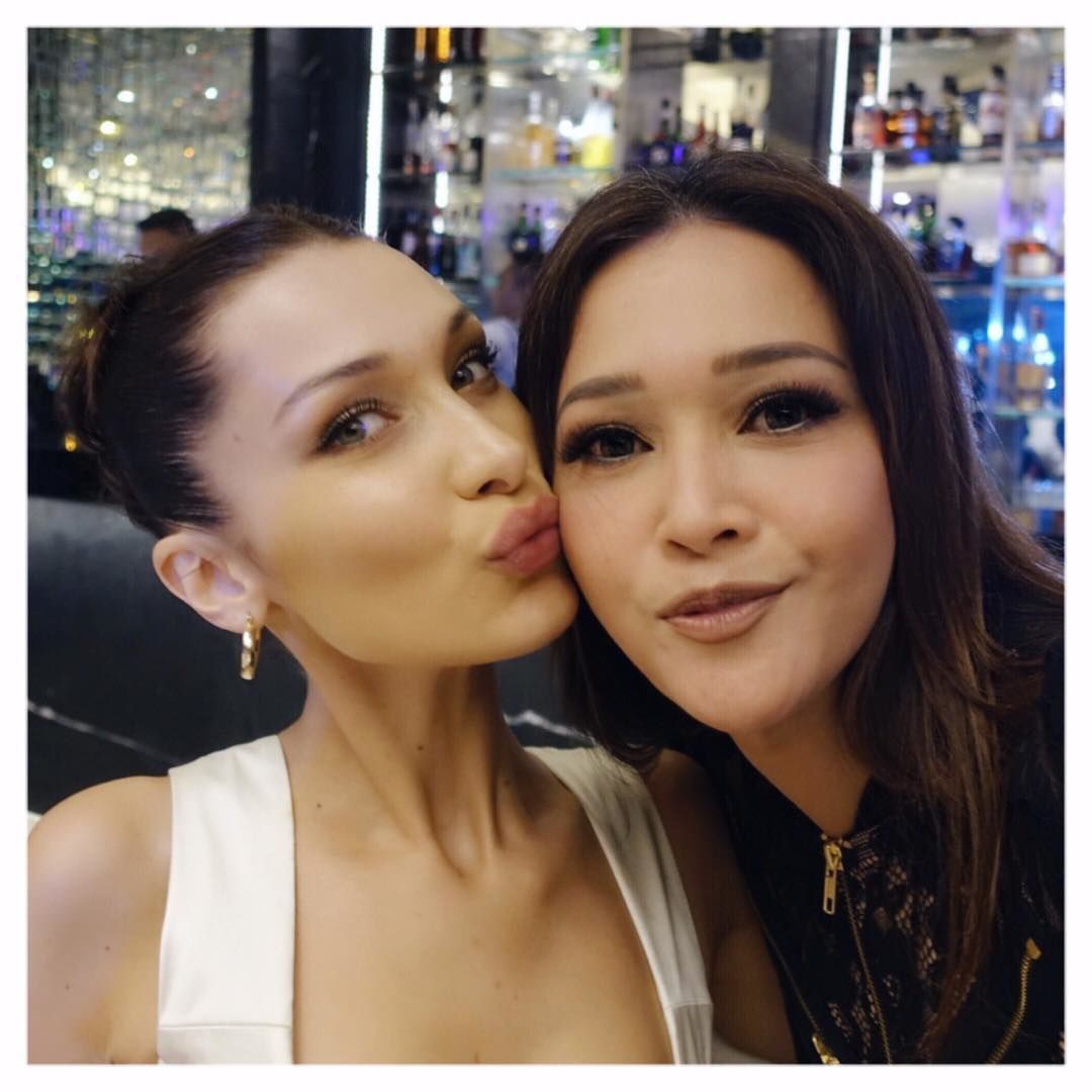 Maia Estianty meets Bella Hadid, here is the funny portrait!