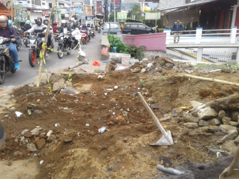 Pemkot Malang Sudah Tambal Jalan yang Berlubang Sedalam 30 Cm