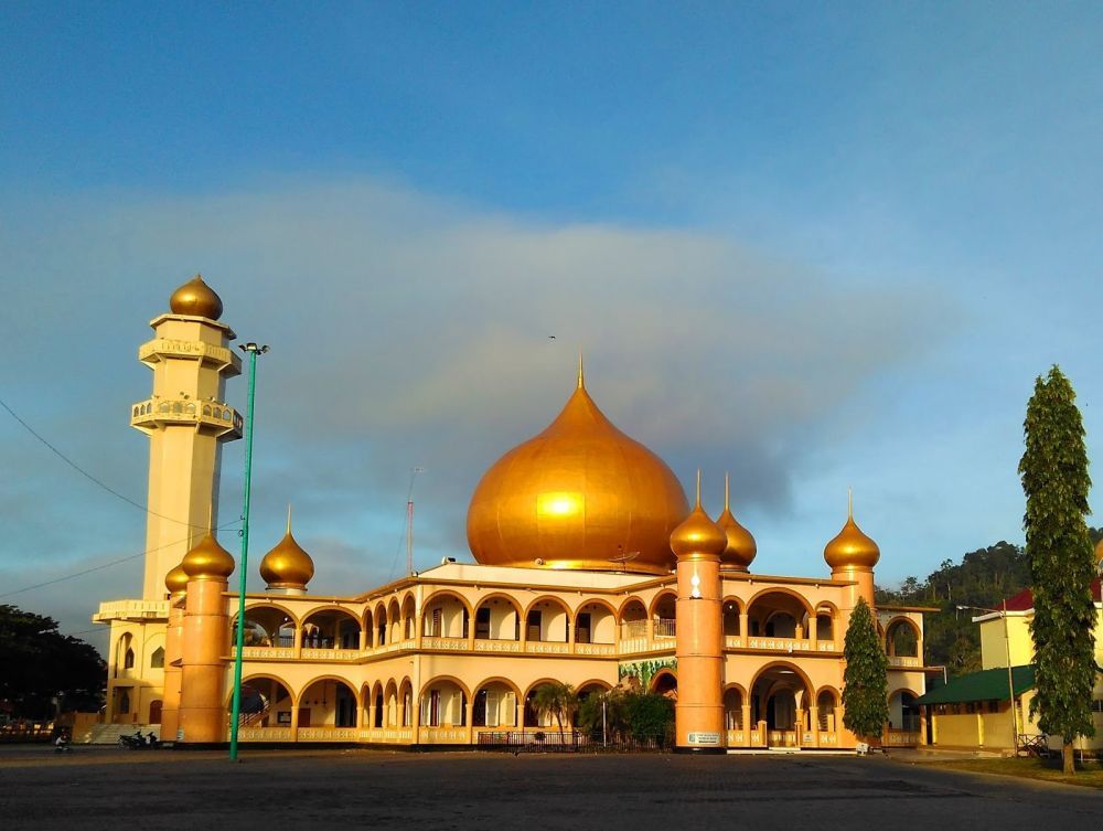 Gambar  Masjid  Sketsa Warna  Nusagates