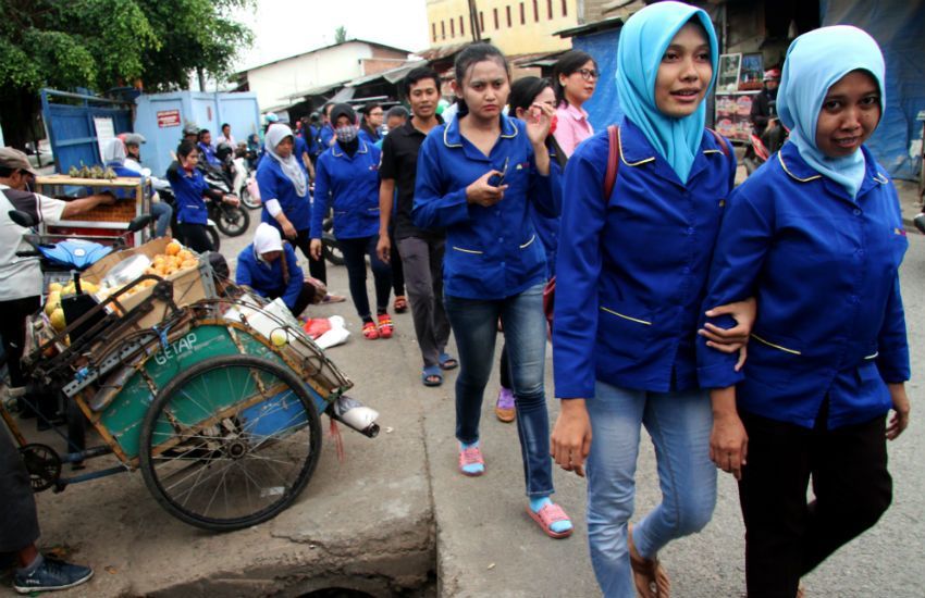 May Day, Buruh Makassar Serukan Tolak Upah Murah