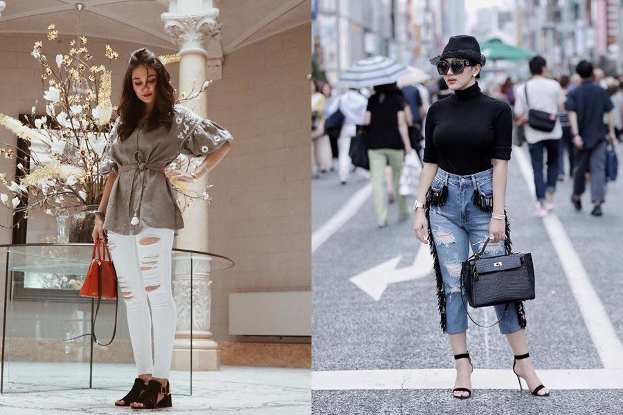 10 Adu Style Berkelas ala Luna Maya Vs Syahrini, Siapa Paling Elegan?