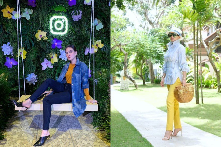 Nama Syahrini belum usang ini sempat ramai diperbincangkan 10 Adu Style Berkelas ala Luna Maya Vs Syahrini, Siapa Paling Elegan? - IDN Times