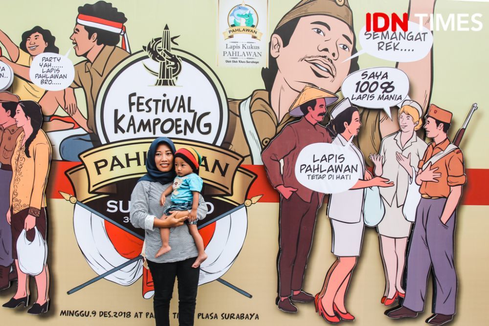 10 Potret Keseruan Festival Kampoeng Pahlawan Bareng Dodit Mulyanto