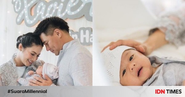Bikin haru, 10 potret aqiqah baby xavier anak rini yulianti