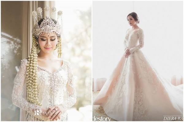 Adat Hingga Ball Gown Gaun Pernikahan 2018 Yang Mencuri