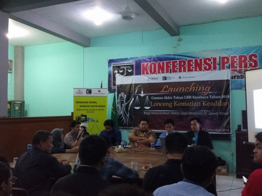 Selama 2018, LBH Surabaya Tangani 436 Pengaduan