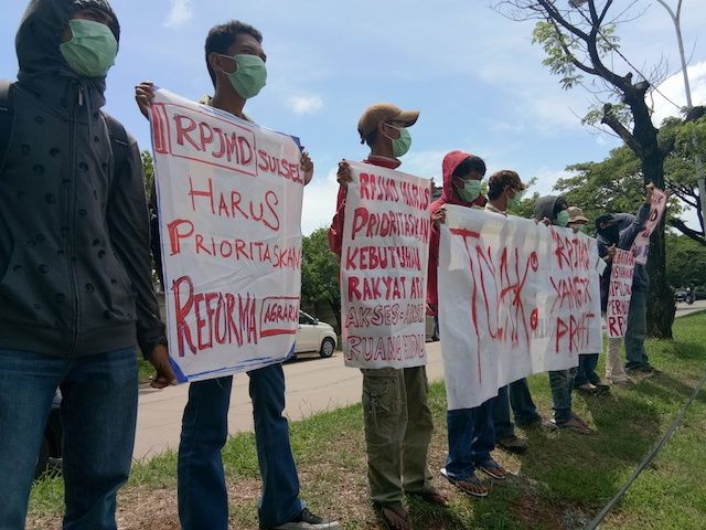 Unjuk Rasa, KPA Sulsel Tuntut Pemerintah Selesaikan Konflik Agraria
