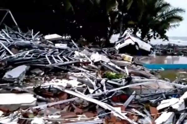 Kondisi Terkini Pasca-Tsunami, Pesisir Pantai Banten Porak Poranda