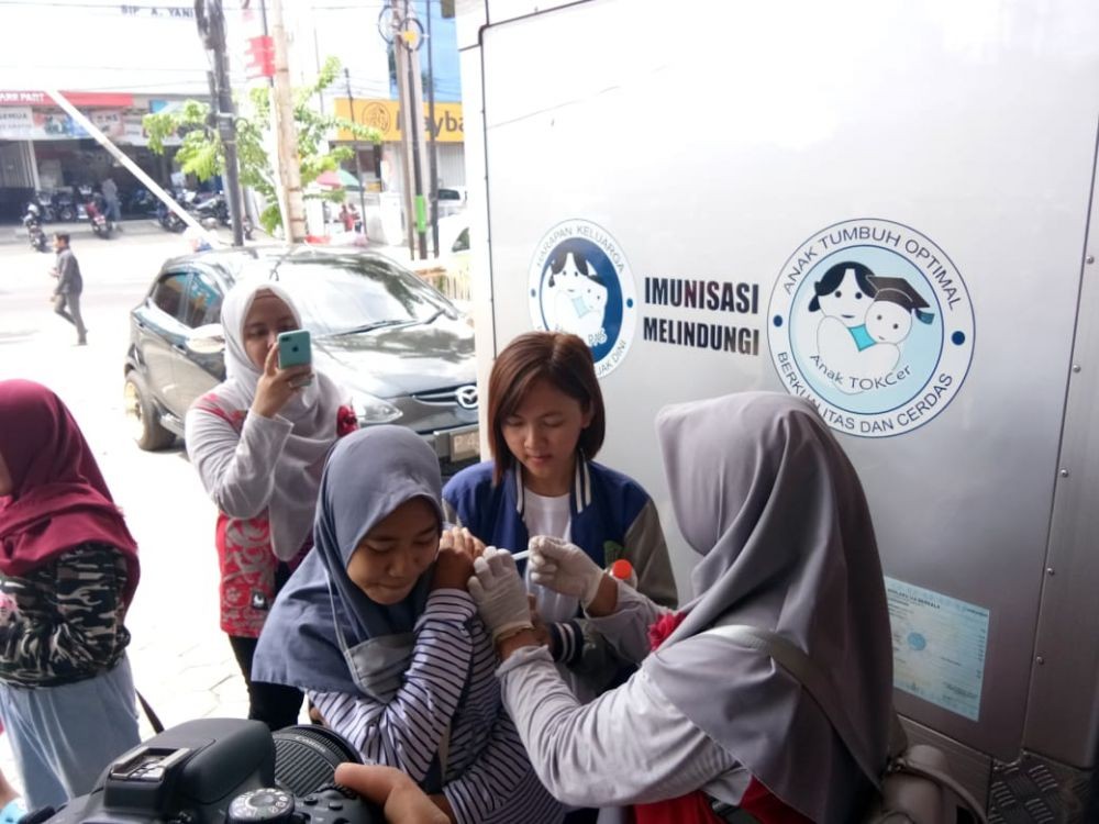 Cegah Difteri, Unicef Beri Imunisasi di Pasar Tradisional Banyuwangi