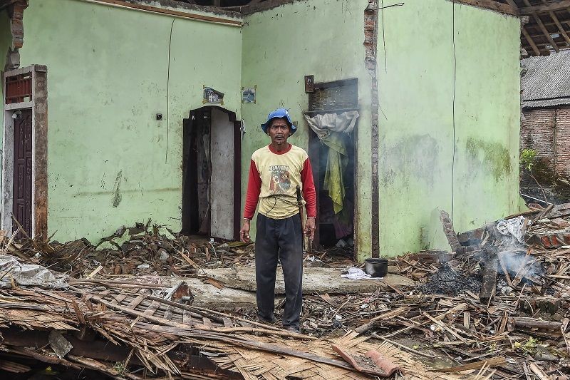 FOTO: Kondisi Kampung Sumur, Daerah Terparah yang Diterjang Tsunami