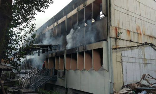 SBM ITB Terbakar, Gedung 2 Lantai Hangus