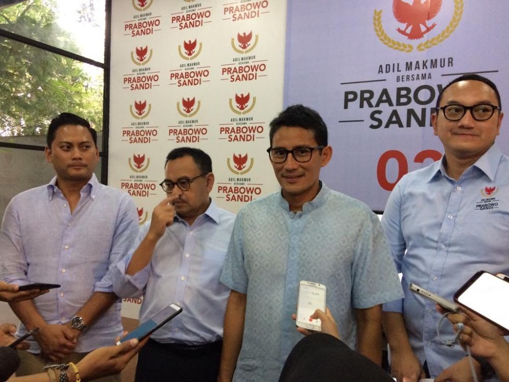 Medsos Dianggarkan Rp9 Jutaan, Berapakah Dana Kampanye Prabowo-Sandi?