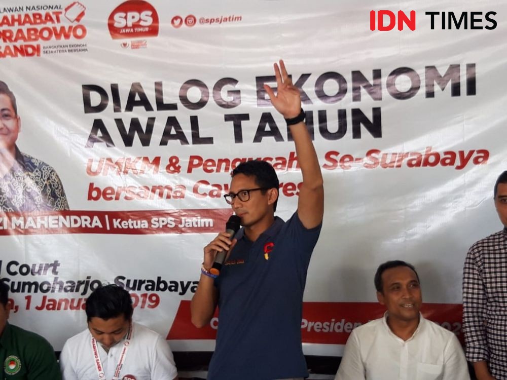 Sandiaga Gempur Jatim di Awal Tahun, Timses Jokowi: Gak Ngaruh