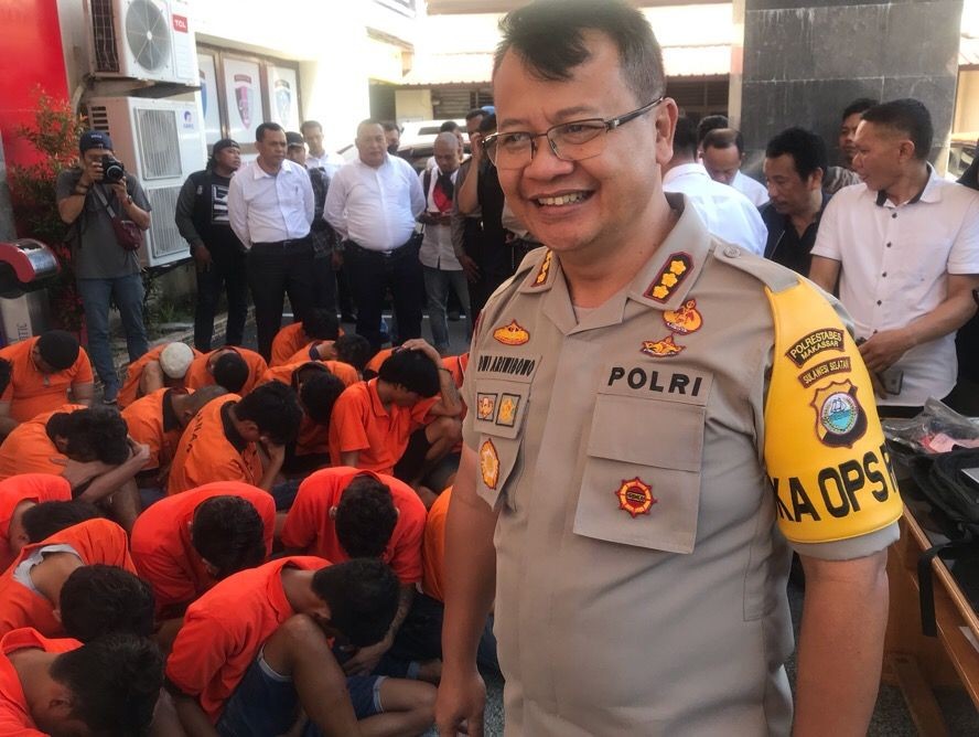 Minggu Pertama 2019, Polrestabes Makassar Tangkap 26 Penjahat