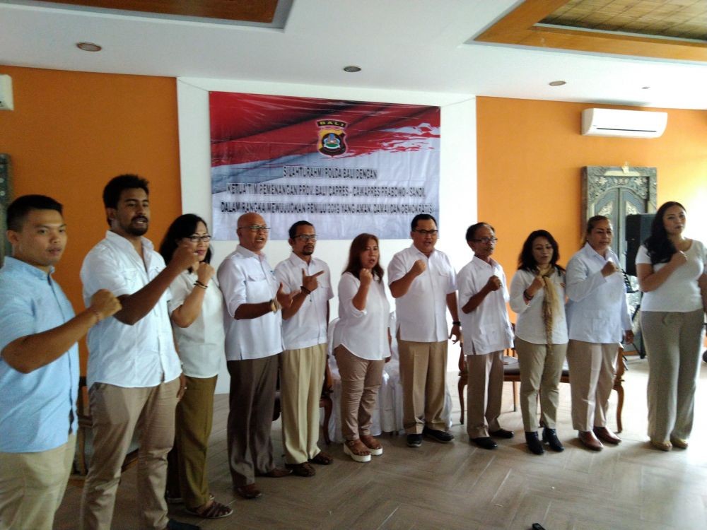 Dikunjungi Polda Bali, Tim Prabowo-Sandi Minta Polisi Netral