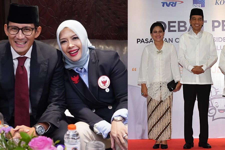 Jadi Perhatian saat Debat Capres, Adu Gaya Bu Iriana Vs Bu Nur Asia!