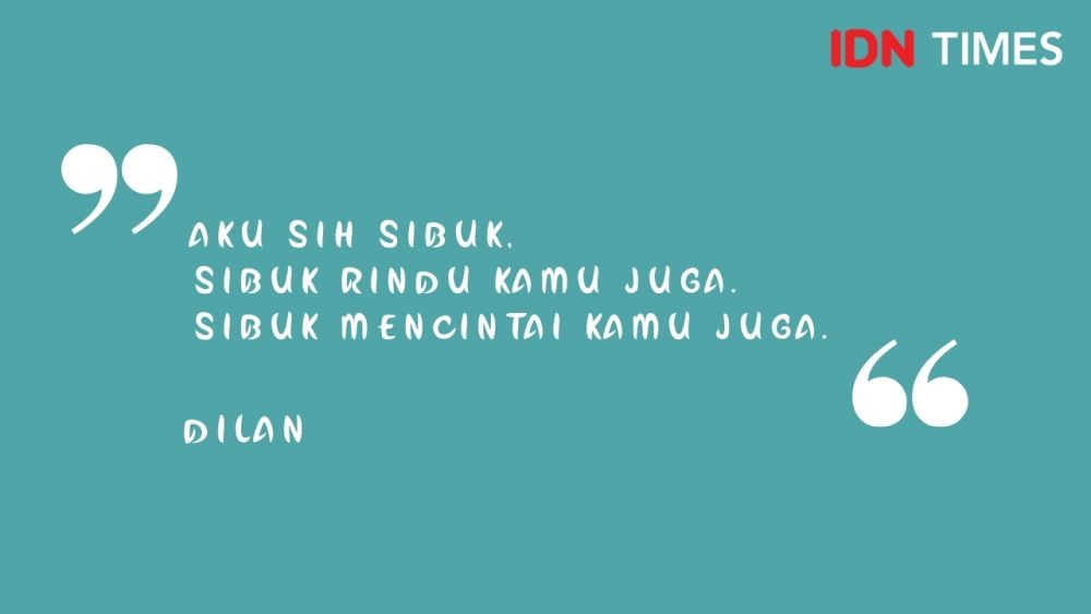 Enaknya Jadi Milea, 10 Gombalan Dilan yang Bikin Hati Meleleh