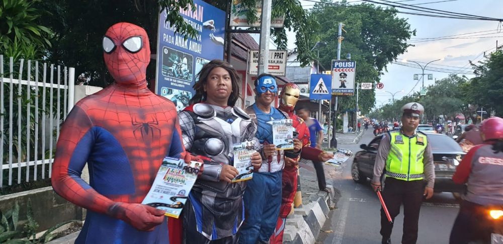 Tekan Angka Kecelakaan, Satlantas Polres Gresik Datangkan 'Avengers'