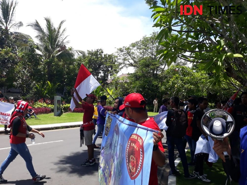 Datangi Kongres PSSI di Bali, ini Tuntutan Ratusan Suporter Indonesia