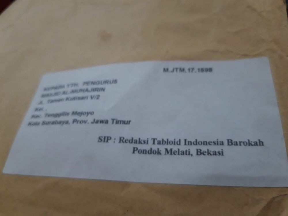 Tabloid Indonesia Barokah Ditemukan Beredar di Surabaya