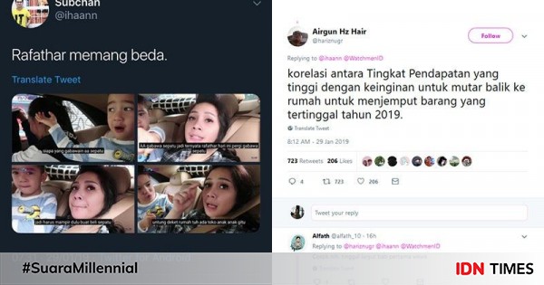 10 cuitan kocak netizen 'sobat miskin' komentari tajirnya rafathar