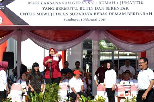 Jumlah Kasus Demam Berdarah Tertinggi, Dua Camat 'Dihukum' Risma