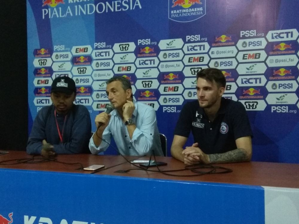 Milo Mainkan Skuad Terbaik Saat Arema FC Kontra Persita Tangerang